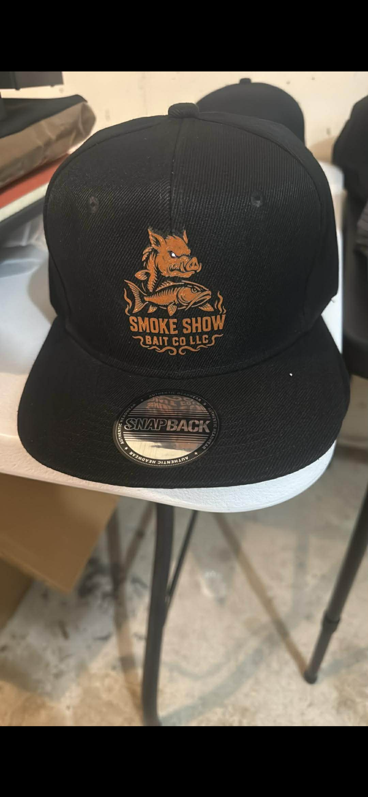 Black and gold snapback